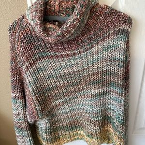 Free People Multi-Color Wool Sweater